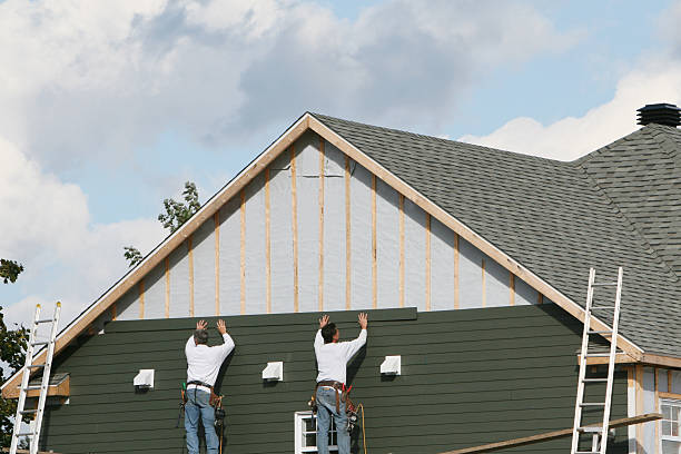 Professional Emergency Siding Repair technician working in Shamokin Dam, PA